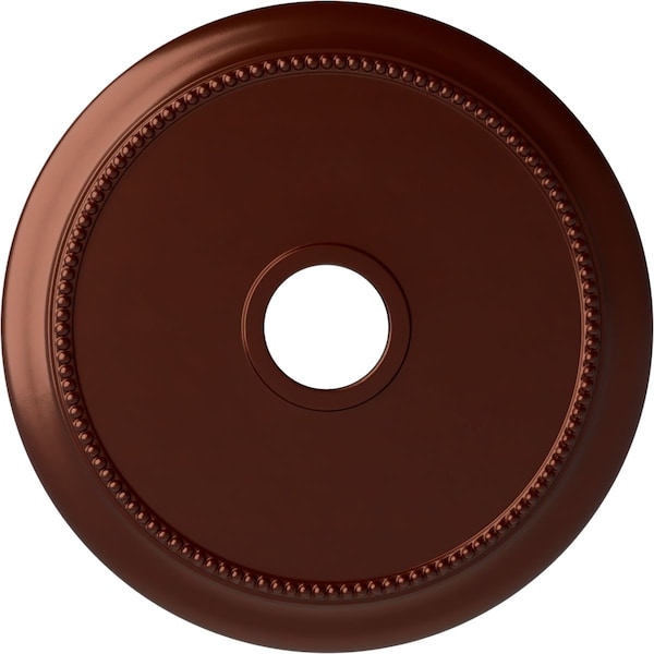 Ekena Millwork Crendon Ceiling Medallion (Canopies up to 4 3/8"), 24 1/8"OD x 4 3/8"ID x 2 1/4"P, Antique Copper CM24CRACS - main